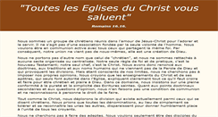 Desktop Screenshot of eglise-du-christ.org