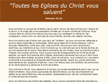 Tablet Screenshot of eglise-du-christ.org